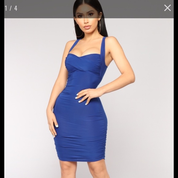 Fashion Nova Pisces Dress (Royal) - Picture 1 of 6